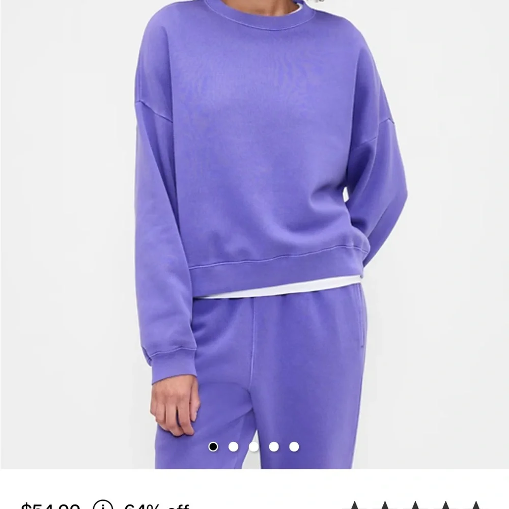 GAP Relaxed Wedge Crewneck Sweatshirt and pants XS - Picture 2 of 10